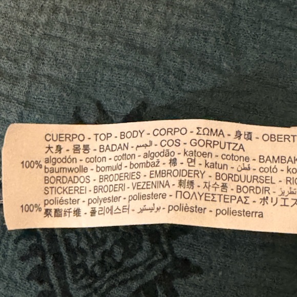 Zara Teal Embroidered Mini Dress - Picture 5 of 6